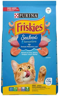 Purina Friskies Seafood Sensations Tuna Salmon Whitefish Crab Shrimp Adult Cat Food