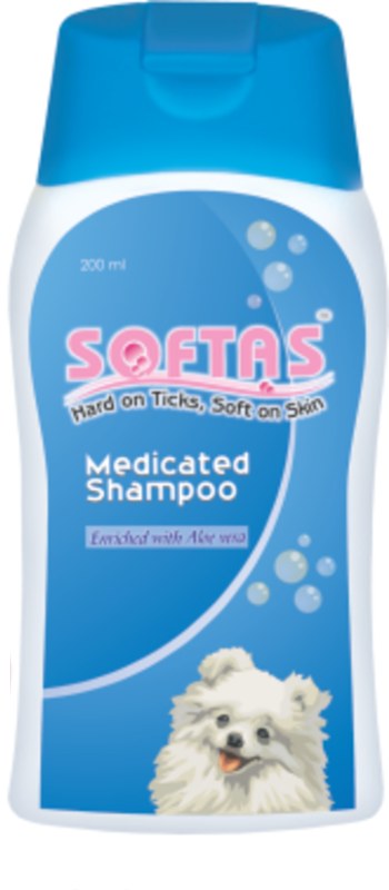 Intas Softas Anti Parasitic Medicated Permethrin Dog Shampoo