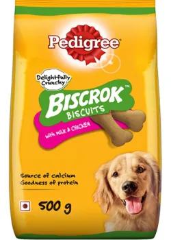 Pedigree Biscrok Dog Biscuits with Milk & Chicken