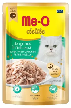 MeO Delite Tuna with Chicken Flake in Jelly Cat Wet Food
