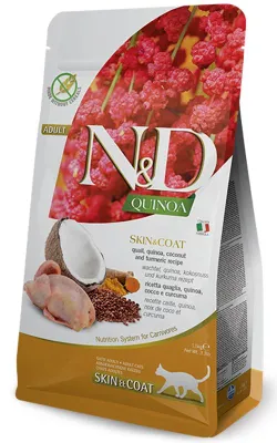 Farmina N&D Quinoa Grain Free Quail and Coconut Skin and Coat Cat Food