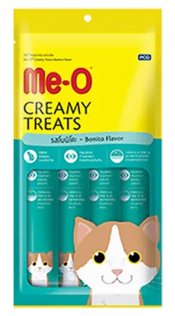 MeO Creamy Treats For Cat and Kitten Bonito Flavor