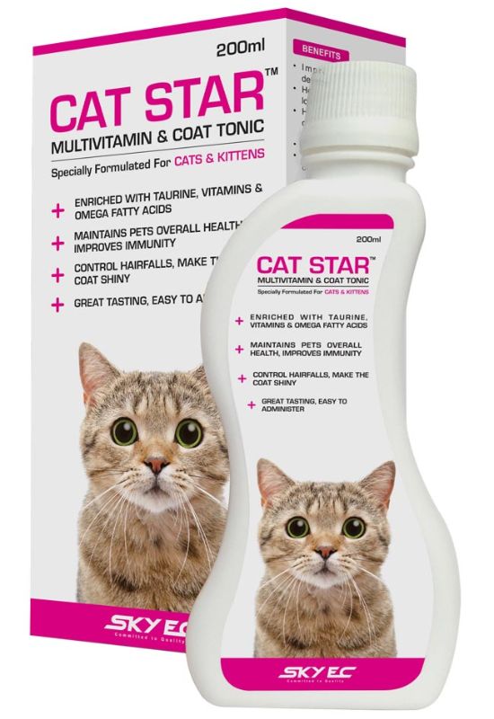 SkyEc Cat Star Multivitamin and Coat Tonic