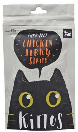Kittos Chicken Jerky Strips Cat Treats