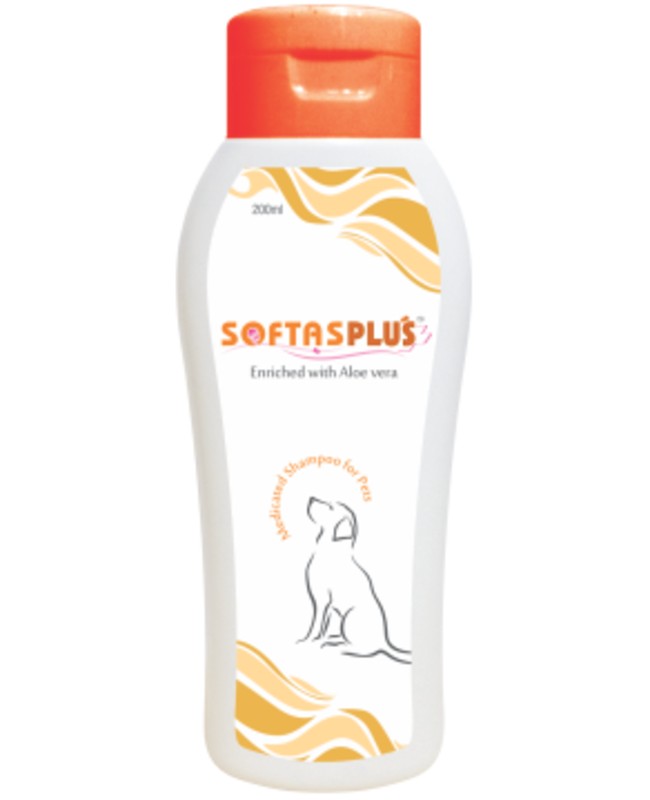 Intas Softas Plus Permethrin Medicated Dog Shampoo with Double Strength