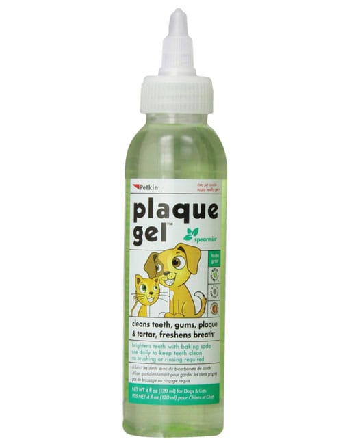 Petkin Tooth Plaque Gel Spearmint for Dogs and Cats