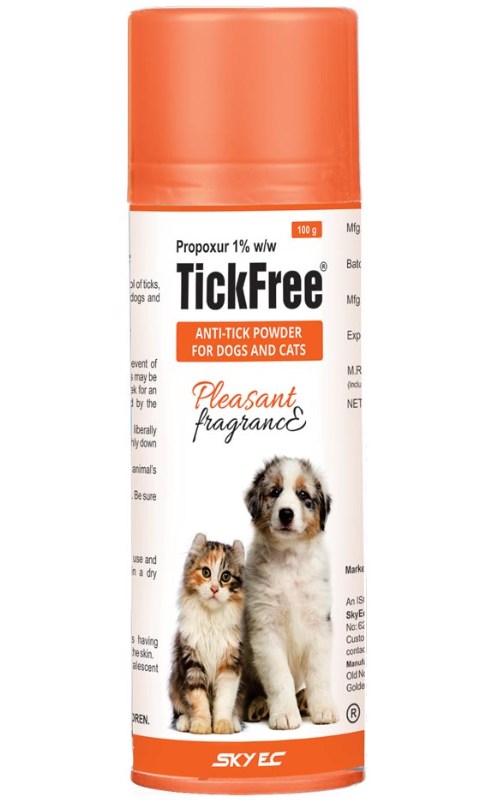 SkyEc TickFree Anti-Tick Powder for Dogs and Cats