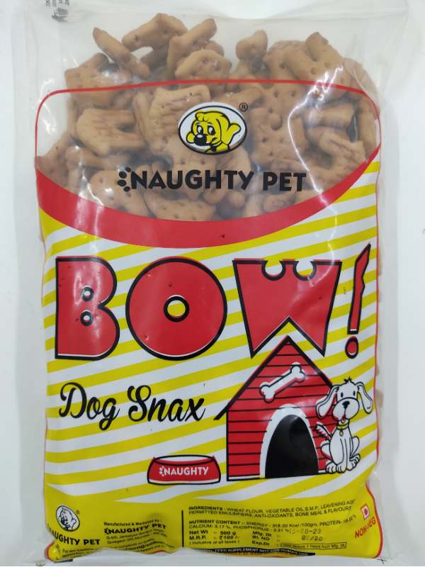 Naughty Pet Bow Dog Snax Biscuits