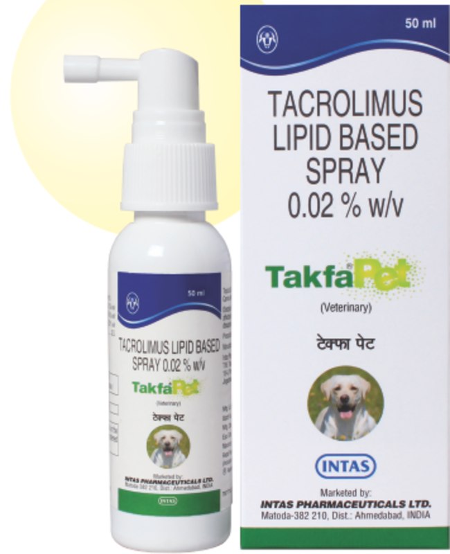 Intas Takfapet Tacrolimus Lipid Based Spray