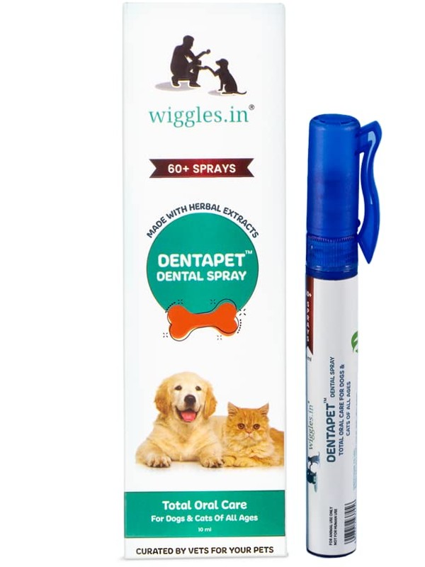 Wiggles DentaPet Herbal Dental Spray for Dogs and Cats