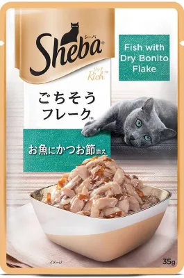 Sheba Fish with Dry Bonito Flakes Cat Wet Food