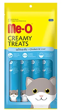 MeO Creamy Treats For Cat and Kitten Chicken & Liver Flavor