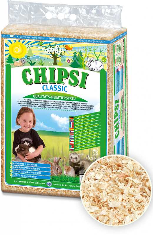 Chipsi Classic Softwood Pet Litter for Rabbits, Hamsters, Guinea Pigs