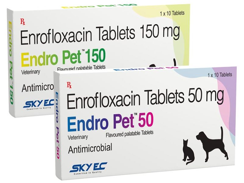 SkyEc Endro Pet Enrofloxacin Anti-Microbial Tablets For Dogs and Cats