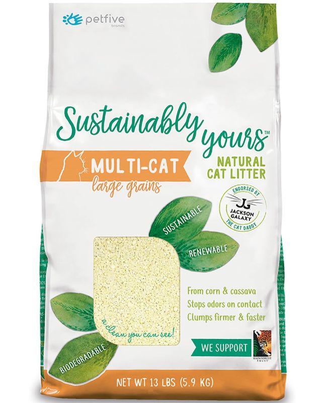 Sustainably Yours Multi-Cat Large Grain Natural Cat Litter