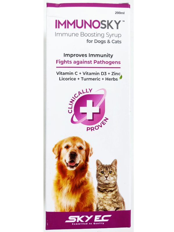 SkyEc ImmunoSky Immune Boosting Syrup Dogs and Cats Supplement