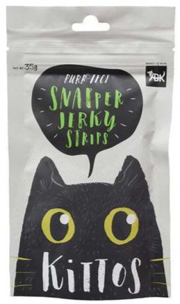 Kittos Snapper Jerky Strips Cat Treats