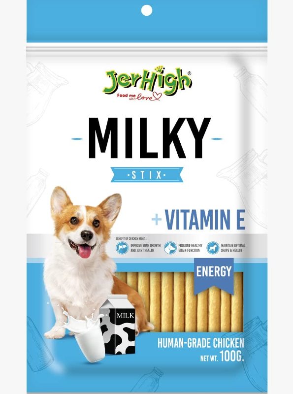 Jerhigh Milky Stixs Dog Treats - Ofypets