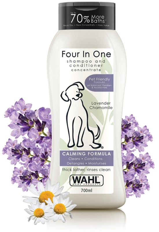 Wahl Four In One Shampoo and Conditioner for Dogs Lavender Chamomile