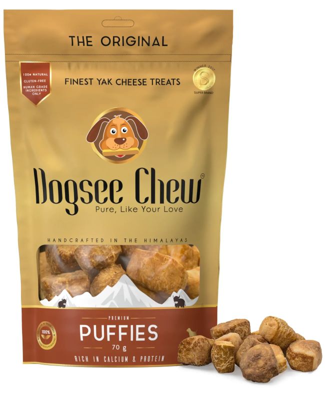 Dogsee Chew Cheese Puffies Premium Bite Sized Training Treats for Dogs