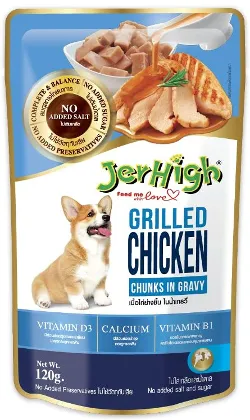 Jerhigh Chicken Grilled in Gravy Dog Wet Food