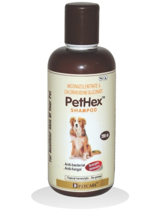 Petcare PetHex Chlorhexidine and Miconazole Medicated Shampoo for Dogs