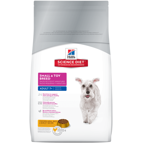 Hills Science Diet Adult 7+ Chicken,Small & Toy Chicken Breed Canine Food 