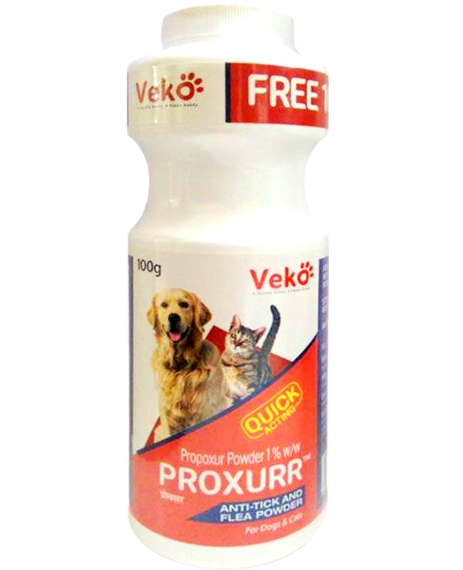 Veko Proxurr Anti Tick & Flea Powder for Pets - Ofypets