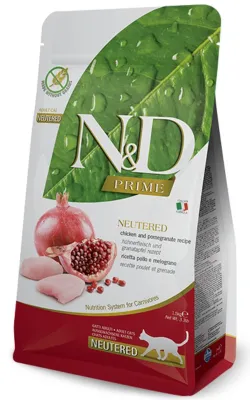 Farmina N&D Prime Grain Free Chicken And Pomegranate Neutered Cat Food
