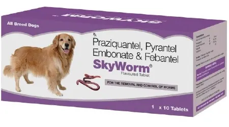 SkyEc SKYWORM Deworming Tablets for Dogs